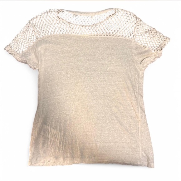 IRO White Mesh Masua Linen and Cotton Shirt - Picture 2 of 4